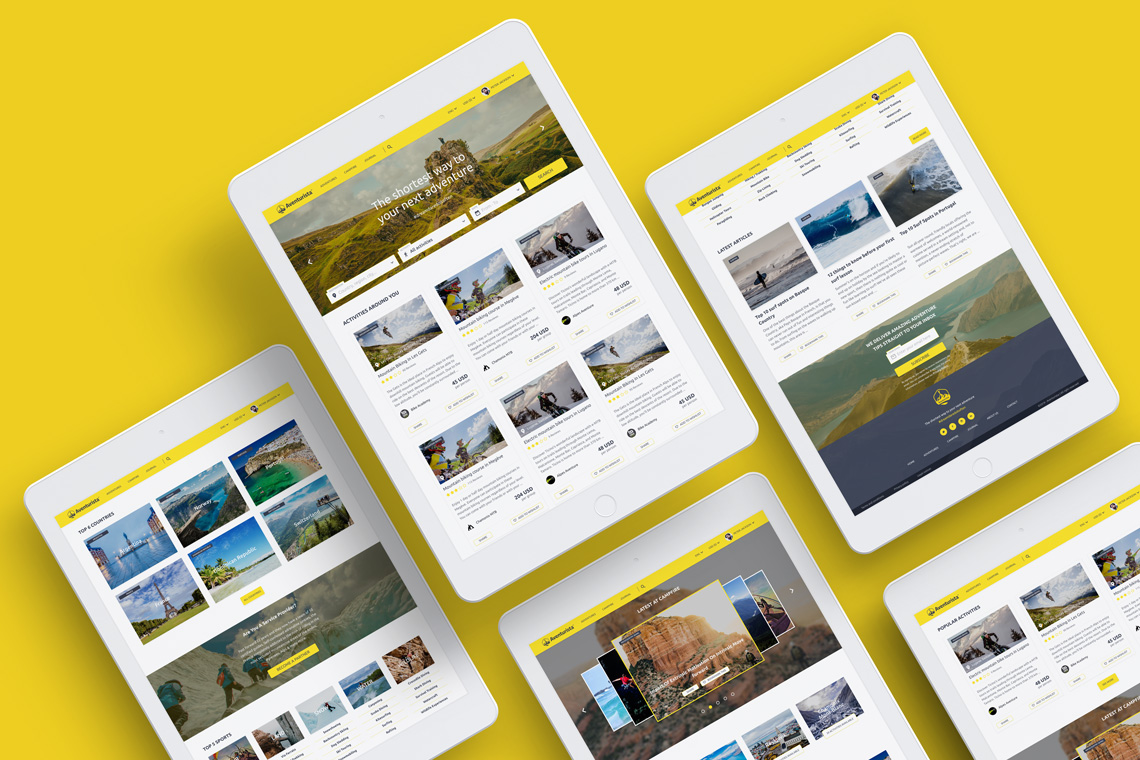 Aventurista Outdoor Website - DigitalSkin Design