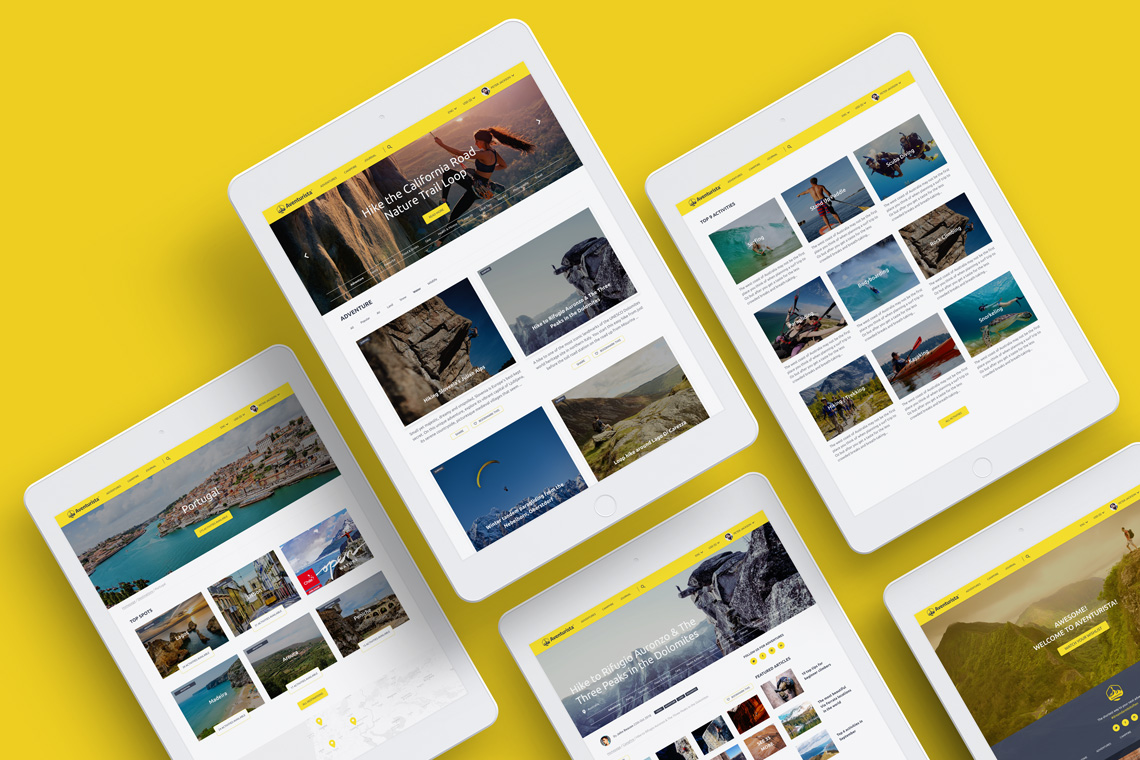 Aventurista Outdoor Website - DigitalSkin Design