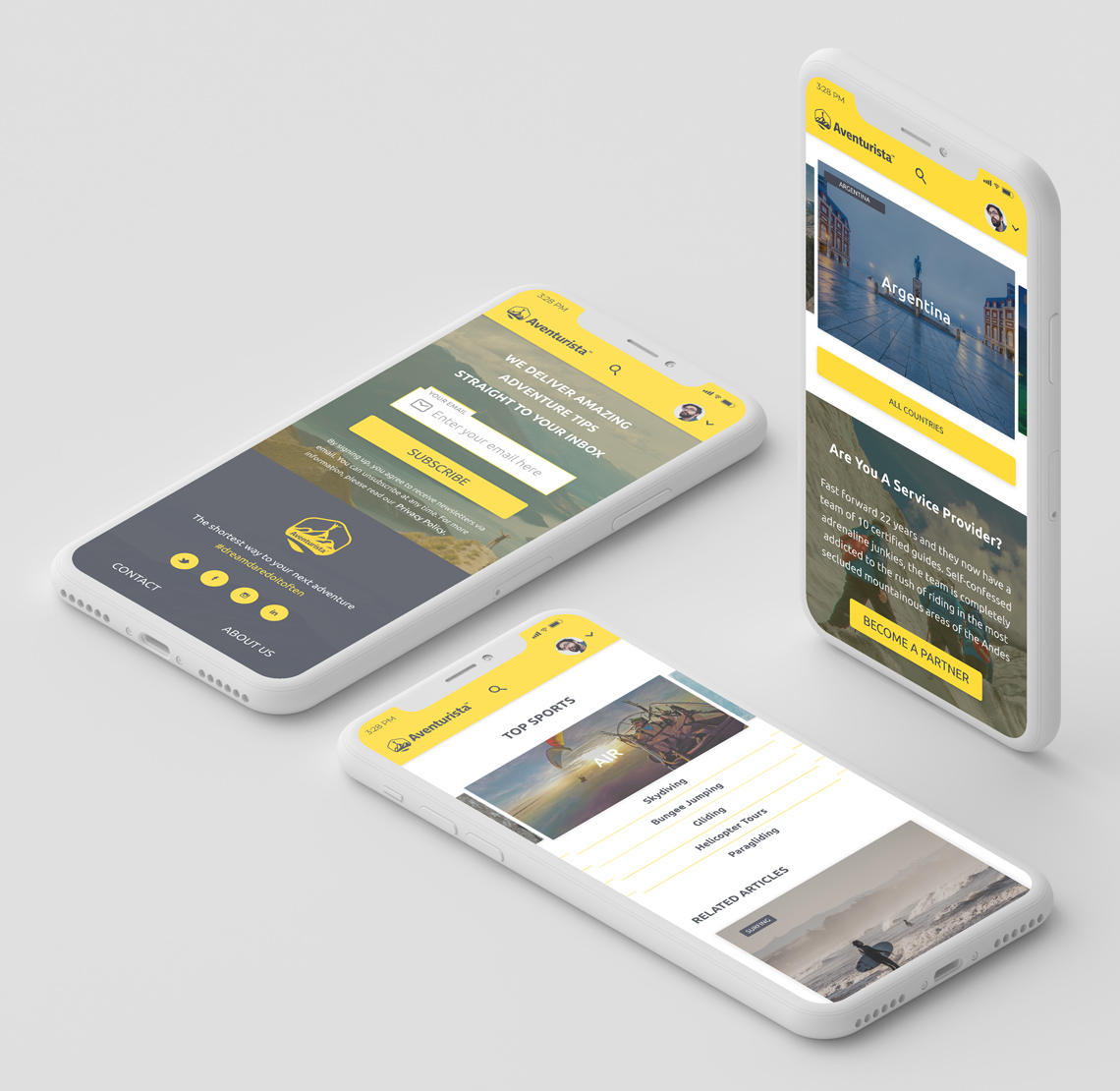 Aventurista Outdoor Website - DigitalSkin Design