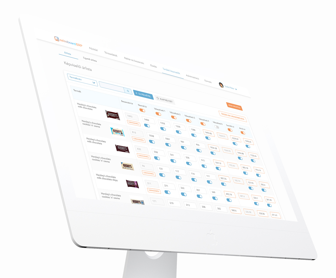 Salesboard ERP System - DigitalSkin Design